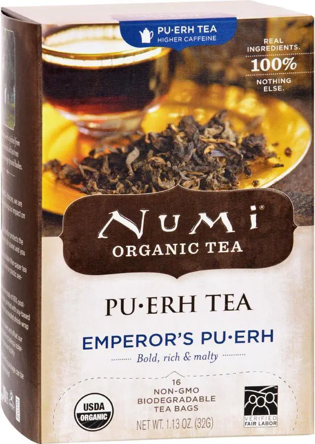 Alt view image 5 of 12 - Organic Teas and Teasans .125oz Emperor's Puerh 16/Box