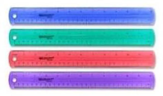 Alt view image 7 of 8 - Westcott 12" Jewel Colored Ruler 12975