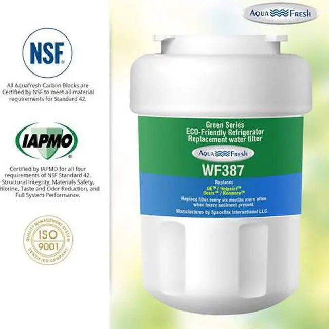 Alt view image 4 of 9 - Aqua Fresh WF387 GE MWF Cartridge Replacement Fits GE GSL25JFXNLB, GSL25JFXJLB (2-Pack)