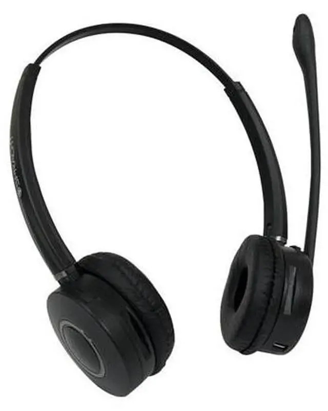 Alt view image 14 of 20 - ZuM Maestro Bluetooth Wireless Headset with Base Station - Dual Ear version for full Stereo effect.  Noise Canceling Mic.