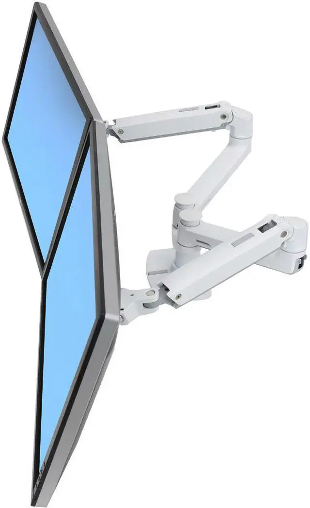 Alt view image 2 of 16 - ERGOTRON 45-491-216 LX DUAL SIDE-BY-SIDE ARM WHITE