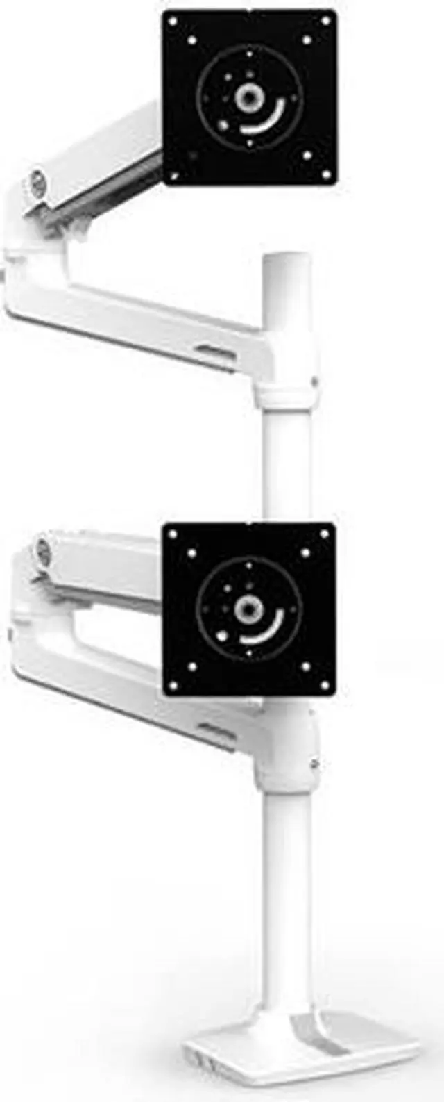 Alt view image 3 of 20 - LX DUAL STACKING ARM, TALL POLE, BRIGHT WHITE, GRAY ACCENTS