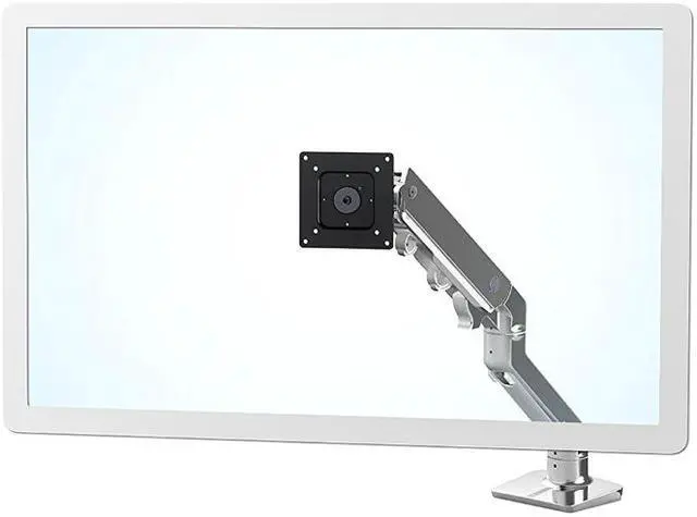 Alt view image 2 of 6 - Ergotron 45-475-026 Hx Desk Monitor Arm - Mounting Kit (Articulating Arm, Desk Clamp Mount, Grommet Mount, Pivot, Mounting Hardware, Extension Part) For Monitor - Aluminum - Polished Aluminum