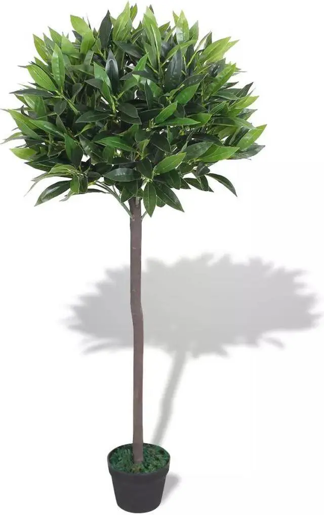 Main image of vidaXL Artificial Tree with Pot Fake Bay Tree Lifelike Bay Tree 49.2" Green
