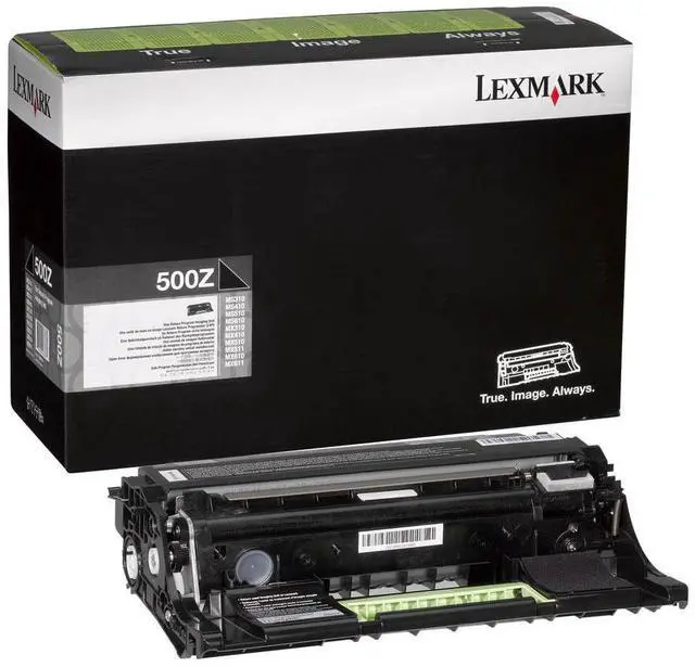 Alt view image 8 of 20 - Lexmark 50F0Z00 Lexmark 500Z Black Return Program Imaging Unit - 60000 Page Black - 1 Pack - OEM