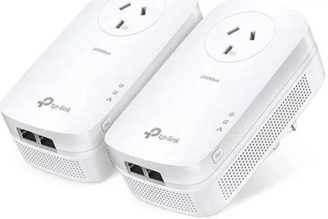 Alt view image 4 of 20 - TP-Link AV2000 Ethernet 2-Port GHz Passthrough Powerline Kit, 2 Pack