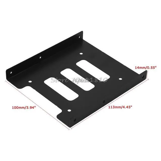 Alt view image 6 of 6 - 2.5" to 3.5" SSD HDD Metal Adapter Mounting Bracket Hard Drive Holder Dock For PC Laptop Protect Hard Disk Bracket Z09 Drop ship