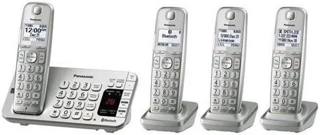 4-Handset Corded/Cordless System with Talking Caller ID - Thumbnail 5