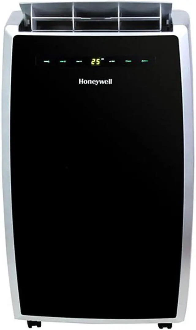 Alt view image 7 of 8 - Honeywell MN10CES Portable Air Conditioner, 10,000 BTU Cooling, LED Display, Single Hose (Black-Silver)