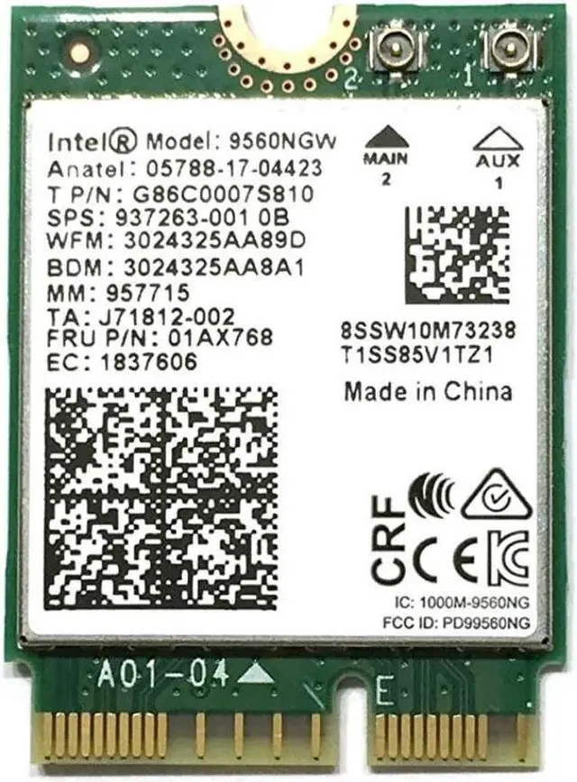 Alt view image 3 of 4 - Intel Wireless 9560NGWG AC 9560 Single Pack