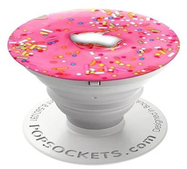 Alt view image 6 of 10 - Popsocket Phone Grip & Stand - Pink Donut - Accessory by PopSockets (101257)