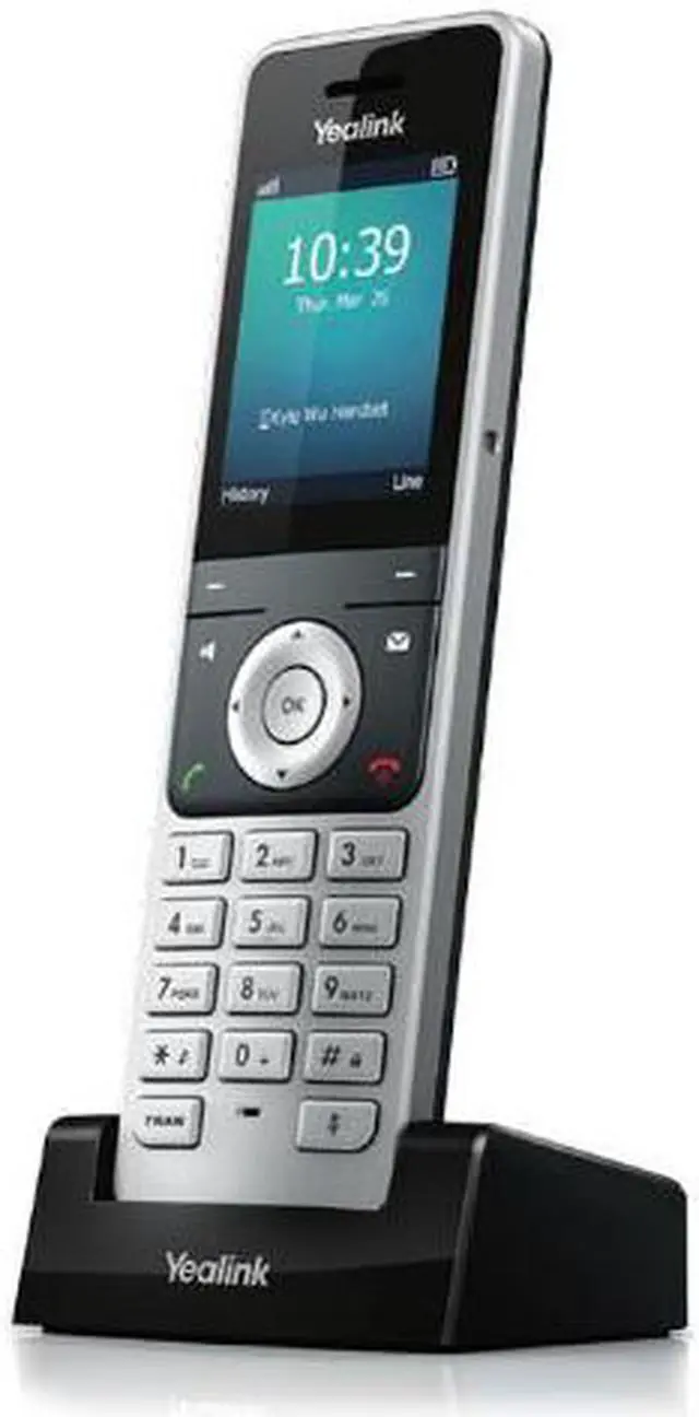 Alt view image 2 of 8 - Yealink YEA-W56H HD DECT Expansion Handset for Cordless VoIP Phone and Device
