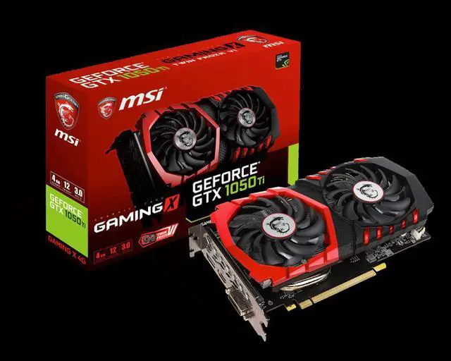 Alt view image 16 of 20 - Msi Gtx 1050 Ti Gaming X 4G Geforce Gtx 1050 Ti Graphic Card - 4 Gb Gddr5
