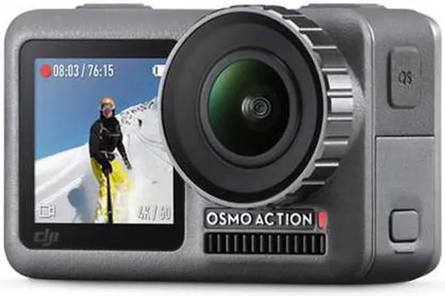 Alt view image 2 of 20 - DJI OSMO ACTION Cam Digital Camera with 2 displays 11m waterproof 4K HDR-Video 12MP 145 Angle Black