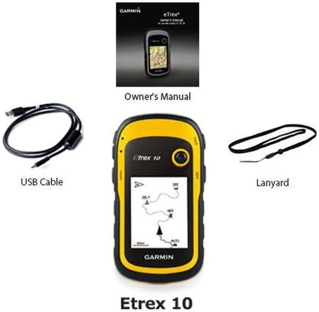Alt view image 5 of 11 - Garmin eTrex 10 Rugged Handheld GPS Receiver (010-00970-00)