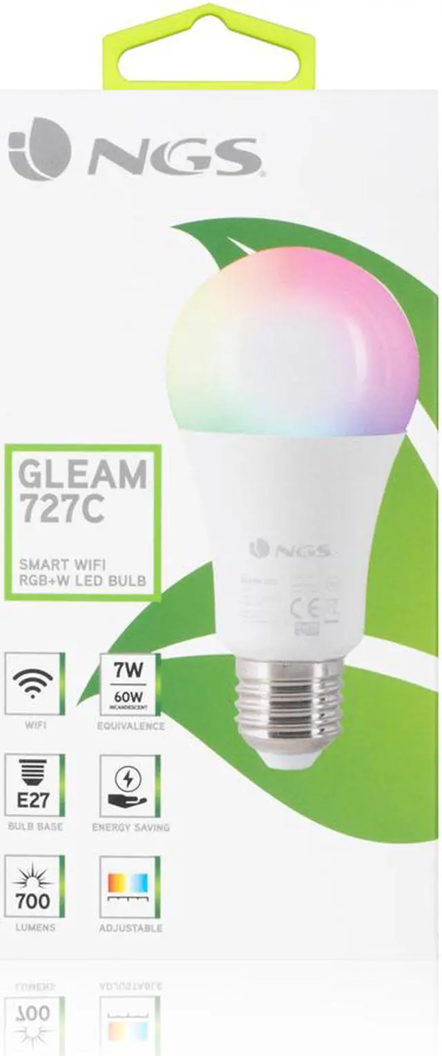Alt view image 3 of 7 - NGS SMART WIFI LED Bulb Gleam 727C (GLEAM727C)