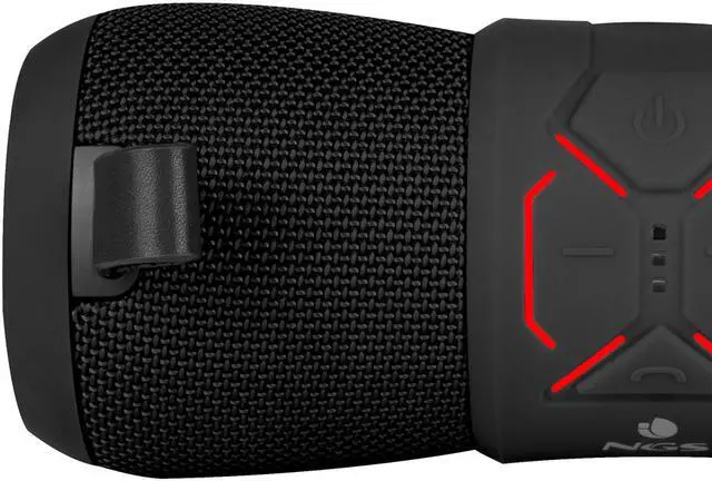 Alt view image 4 of 7 - NGS Waterproof 24W BT Speaker RollerStream Black (ROLLERSTREAMBLACK)