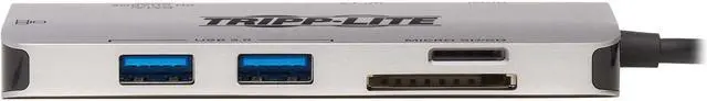Alt view image 3 of 4 - Tripp Lite USB C Docking Station 4k USB Hub HDMI SD/Micro SD Gbe Charging