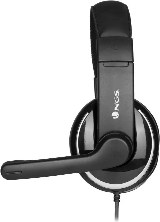 Main image of NGS USB Stereo Headphones with Microphone, Black