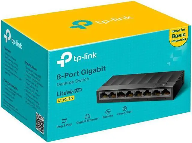 Alt view image 4 of 4 - NEW TP-Link LS1008G 8-Port 10/100/1000Mbps Desktop Switch Ethernet LiteWave TP