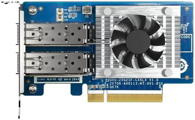 Main image of Qnap 2PORT SFP28 25GBE NETWORK EXPANSION CARD LP PCIE GEN4X8 PCIE EXPANSION CARD LP PCIE GEN4X8 PCIE