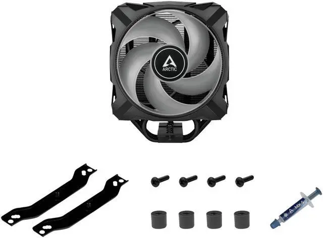 Alt view image 5 of 9 - ARCTIC Freezer A35 A-RGB - Single Tower CPU Cooler with a A-RGB, AMD Specific, Pressure Optimized 120 mm P-Fan, 200-1700 RPM, 4 Heat Pipes, incl. MX-5 Thermal Paste - Black