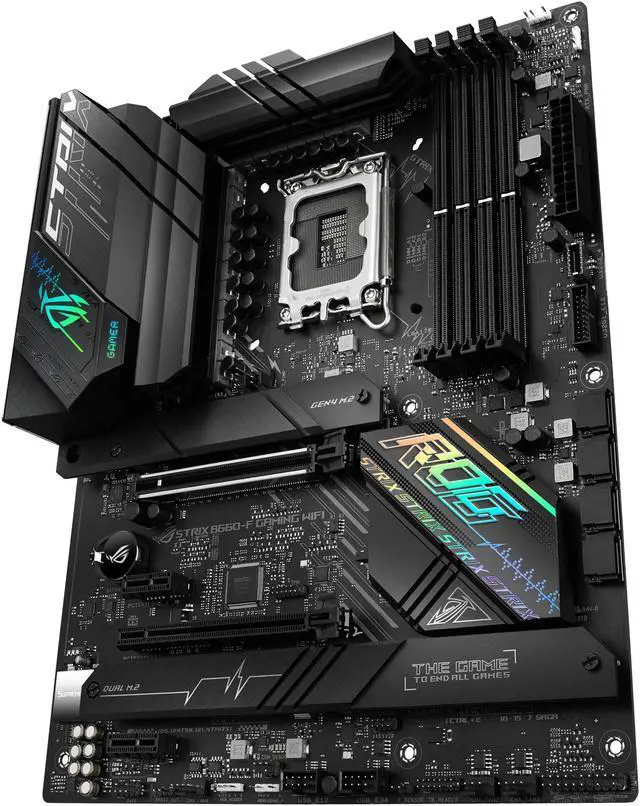 Alt view image 4 of 4 - ASUS ROG Strix B660-F GAMING WIFI Intel LGA 1700 ATX DDR5 Motherboard