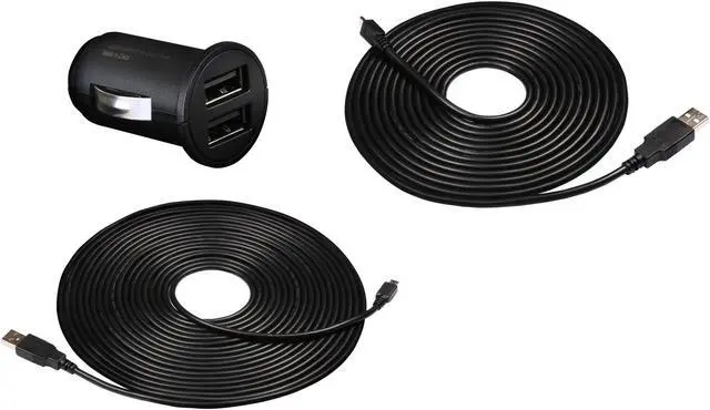 Main image of Transcend Dual USB Car Lighter Adapter and Cable Kit Model TS-DPL3
