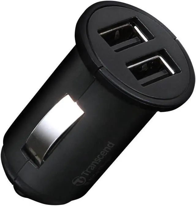 Alt view image 2 of 4 - Transcend Dual USB Car Lighter Adapter and Cable Kit Model TS-DPL3