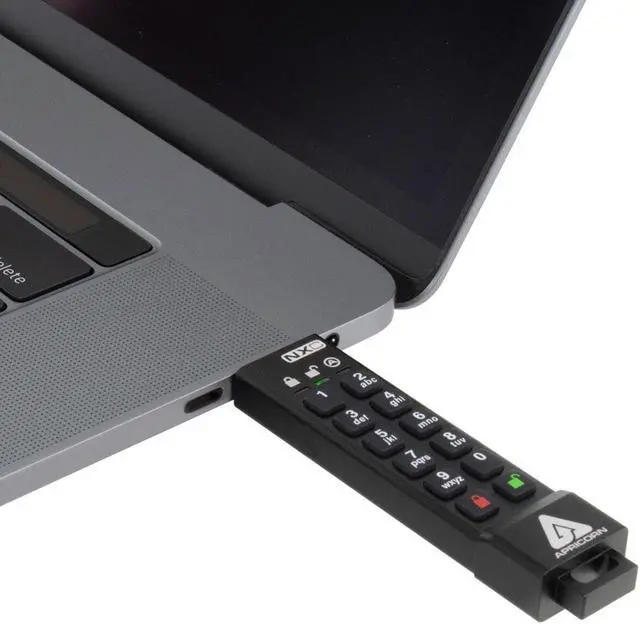 Alt view image 3 of 3 - Apricorn 32GB USB3.2 Type-C Flash Drive Black Model ASK3-NXC-32GB