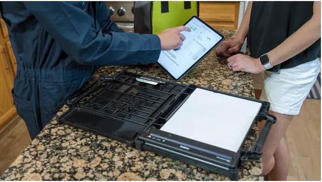 Alt view image 5 of 20 - Brother Rugged Carrying Case (Bi-fold) Brother Printer PA-FFC-810LHC