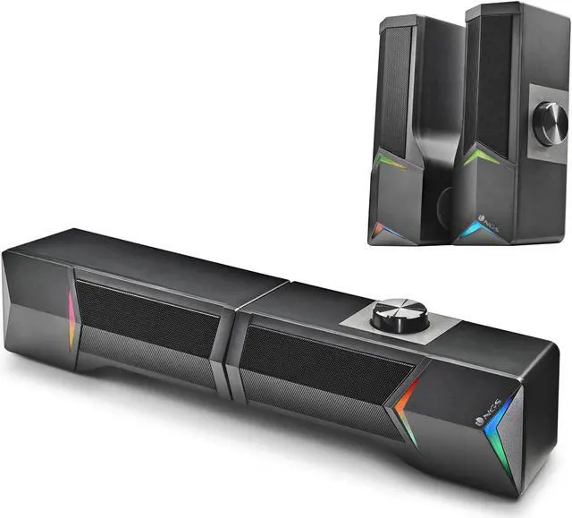 Alt view image 2 of 3 - NGS GSX-B1200, 12W Gaming Detachable Soundbar with RGB Lights