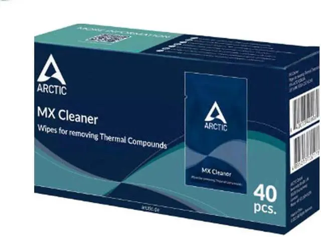 Alt view image 2 of 2 - Arctic MX Cleaner wipes for removing thermal compounds (Box of 40 bags)