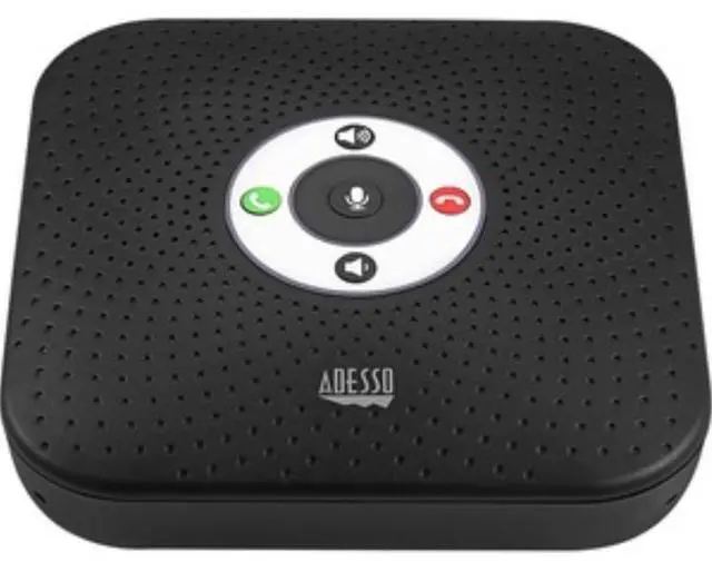 Main image of Adesso 360° Conference Call Bluetooth/Wired Speaker with Microphone and USB 3.0 Hubs - USB - Microphone - Battery