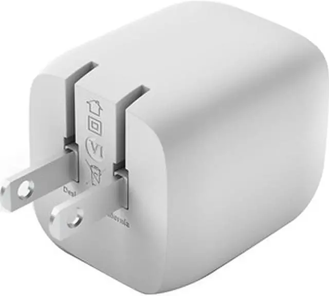 Alt view image 2 of 5 - Belkin 45W DUAL USB-C GAN WALL CHARGER WITH PPS White Model WCH011DQWH