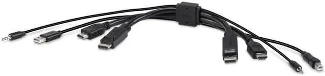 Main image of Belkin Secure KVM Combo Cable 10 FT video USB audio cable TAA Compliant Model F1DN2CC-HHPP10T