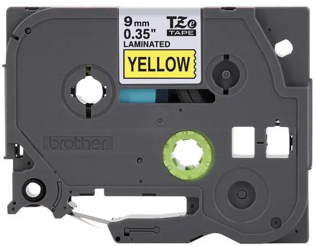 Alt view image 14 of 16 - Brother P-touch TZe-621 Label Maker Tape 0.35"W Yellow/Black TZE621CS
