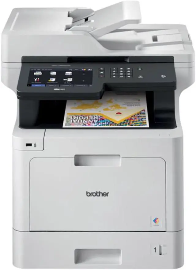 Alt view image 3 of 19 - Brother Business Color Laser All-in-One Printer with Low-cost Printing, Duplex Print, Scan, Copy and Wireless Networking Model MFCL8905CDW
