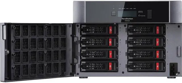 Alt view image 4 of 6 - BUFFALO TeraStation TS5820DN16008 8-Bay NAS 160TB (8x20TB) with NAS-Grade Hard Drives Included Desktop Network Attached Storage