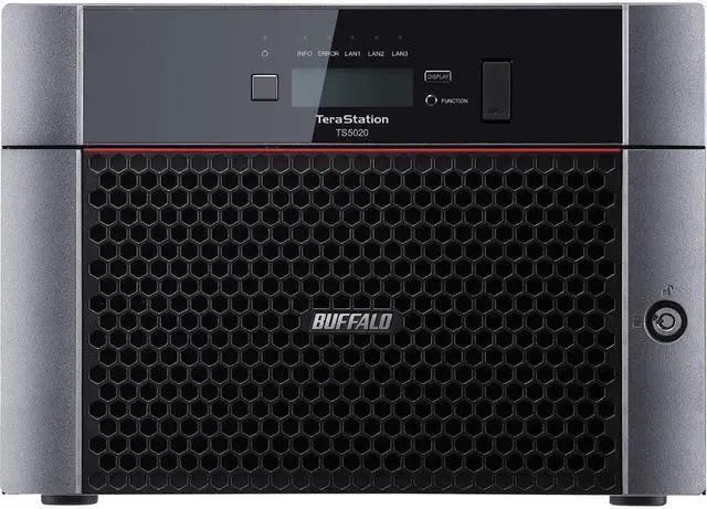 Alt view image 2 of 6 - BUFFALO TeraStation TS5820DN16008 8-Bay NAS 160TB (8x20TB) with NAS-Grade Hard Drives Included Desktop Network Attached Storage