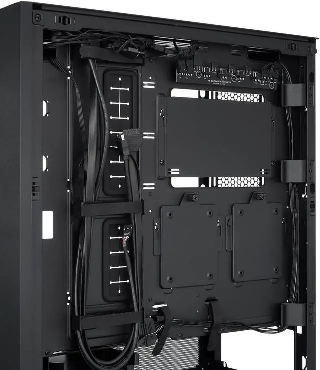 Alt view image 2 of 4 - Lian Li LANCOOL 216 RGB Black Steel (with Fan Controller)/Tempered Glass ATX Mid Tower Computer Case,2X 160 mm ARGB Fans Included Model LANCOOL 216RC-X
