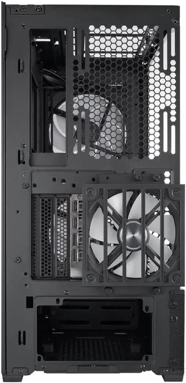 Alt view image 3 of 4 - Lian Li LANCOOL 216 RGB Black Steel (with Fan Controller)/Tempered Glass ATX Mid Tower Computer Case,2X 160 mm ARGB Fans Included Model LANCOOL 216RC-X