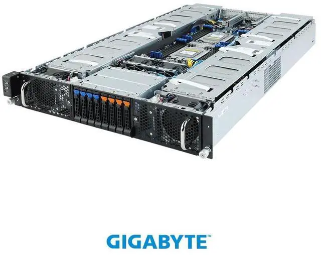 Main image of Gigabyte Server G292-Z44 2U HPC Server SP3 AMD EPYC7003(A00) DDR4 128GB 8x2.5" HotSwap Brown Box