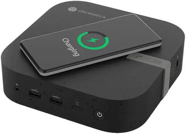 Alt view image 5 of 18 - ASUS Chromebox 5 SC017UNENT Mini PC 1 x Celeron 7305 / 1.1 GHz RAM 4GB SSD 128GB HD Graphics eco black