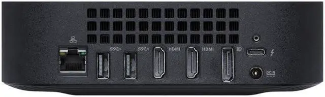 Alt view image 6 of 18 - ASUS Chromebox 5 SC017UNENT Mini PC 1 x Celeron 7305 / 1.1 GHz RAM 4GB SSD 128GB HD Graphics eco black
