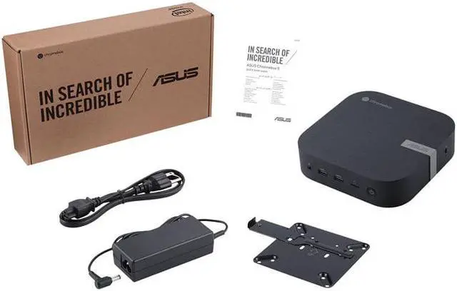 Alt view image 7 of 18 - ASUS Chromebox 5 SC017UNENT Mini PC 1 x Celeron 7305 / 1.1 GHz RAM 4GB SSD 128GB HD Graphics eco black