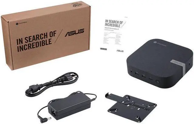 Alt view image 7 of 16 - ASUS Chromebox 5 S3053UNENT Mini PC 1 x Core i3 1220P / 1.5 GHz RAM 8GB SSD 128GB UHD Graphics eco black