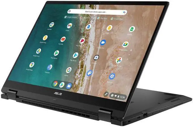 Alt view image 2 of 17 - Asus Chromebook Flip CX5 16" Touchscreen Convertible 2 in 1 Chromebook WUXGA  Intel Core i5 12th Gen i5-1235U Deca-core (10 Core) 1.30 GHz 16GB Total RAM 16GB On-board Memory 128GB SSD  Mineral Gray