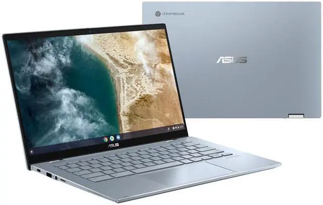Alt view image 4 of 17 - Asus Chromebook Flip CX5 16" Touchscreen Convertible 2 in 1 Chromebook WUXGA  Intel Core i5 12th Gen i5-1235U Deca-core (10 Core) 1.30 GHz 16GB Total RAM 16GB On-board Memory 128GB SSD  Mineral Gray