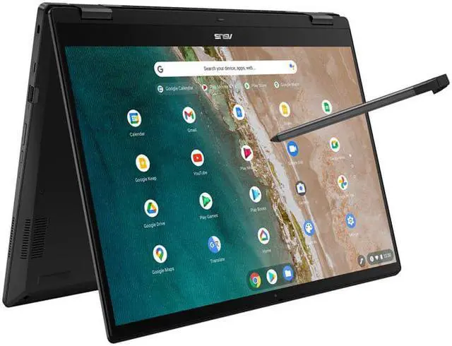 Alt view image 7 of 17 - Asus Chromebook Flip CX5 16" Touchscreen Convertible 2 in 1 Chromebook WUXGA  Intel Core i5 12th Gen i5-1235U Deca-core (10 Core) 1.30 GHz 16GB Total RAM 16GB On-board Memory 128GB SSD  Mineral Gray